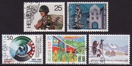 Satz SBK-Nr. 770-774 (Sonderpostmarken 1989) gestempelt
