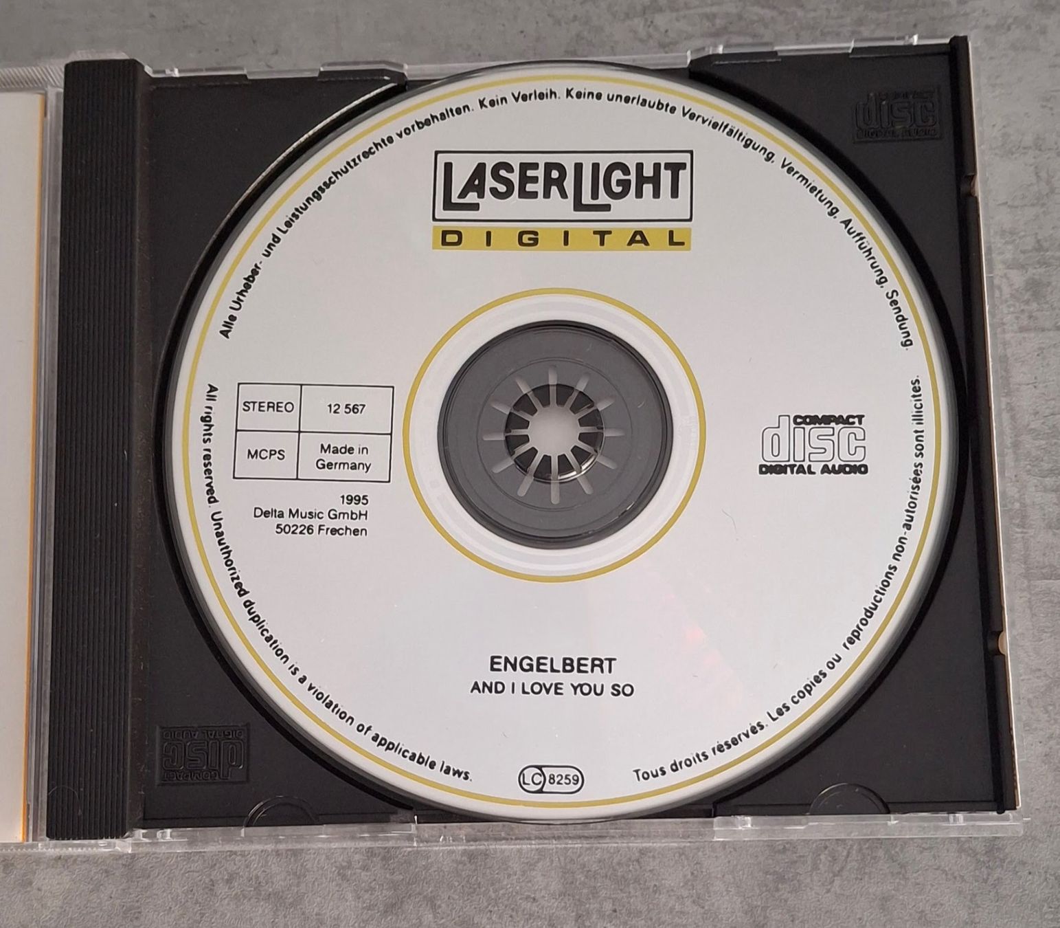 CD: Engelbert - And I Love You So – Usato da Reinach BL venduto da Chela04 2