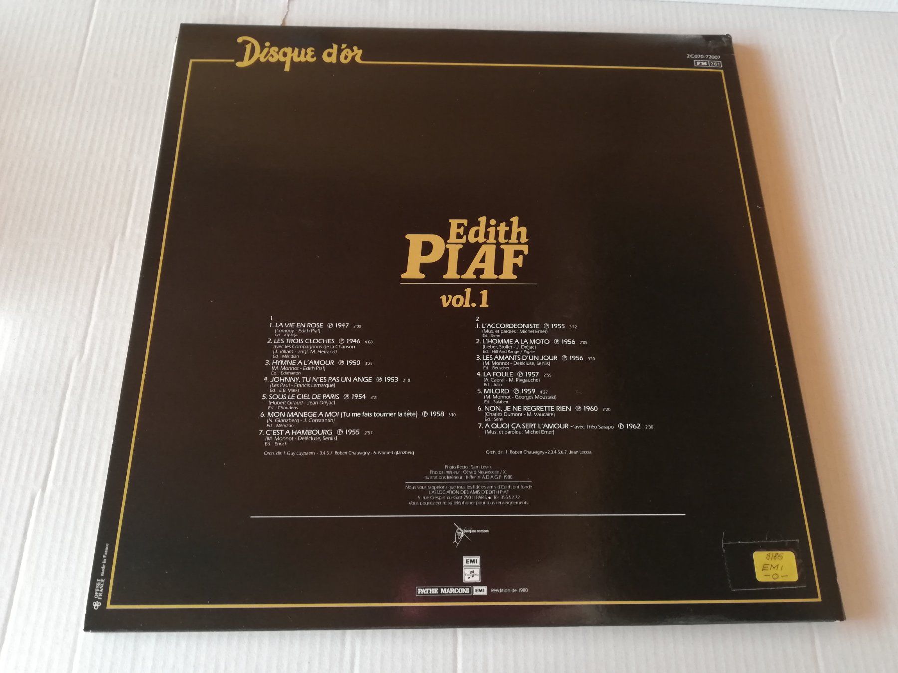 Dischi in vinile: EDITH PIAF - VOL. 1 (TOP ZUSTAND) – Usato da Bern venduto da Vinylsound.ch 1