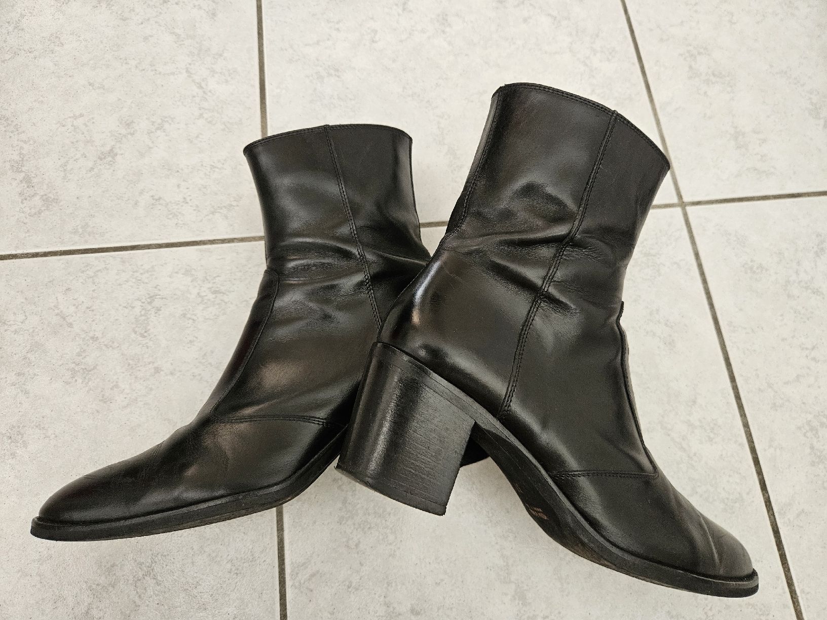 Navyboot Scarpe da donna: Navyboot Stiefelette, Gr. 37, schwarz Leder – Usato da Winterthur venduto da luna2266 5