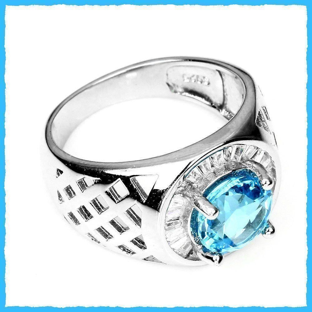 Anelli: ♛ BLAU TOPAS 925 Silberring – Nuovo e nell'imballaggio originale da Oberglatt ZH venduto da Hot-Spot 2