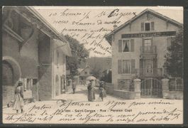 Carte P de 1904 ( Saint-Cergue / Rue - Pension Capt )
