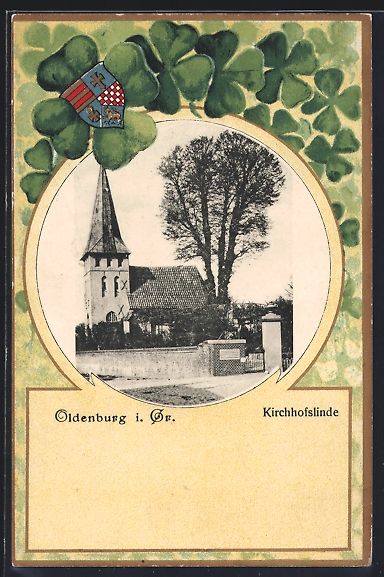 Cartoline postali: Grusskarten-AK Oldenburg i. Gr., Kirchho – Usato da Berlin venduto da bartko-reher