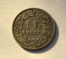 1887 1 Franken Silber