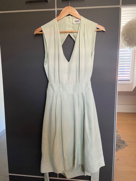 Robe Claudie Pierlot vert menthe ete dos nue taille 40 Acheter sur Ricardo