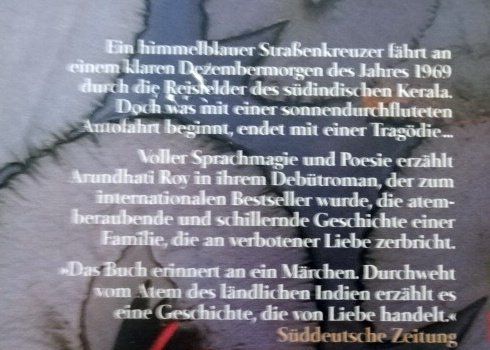 Libri: Arundhati Roy Der Gott der kleinen Dinge – Usato da Wetzikon ZH venduto da strubeli024 1