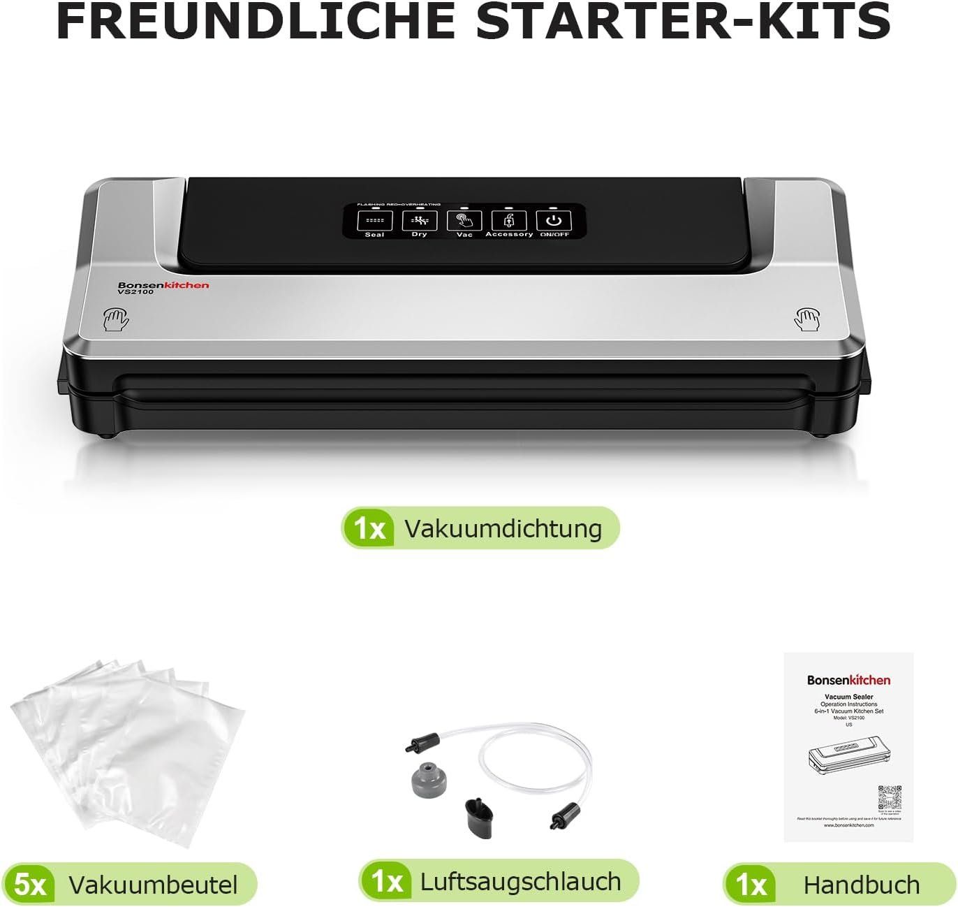 Elettrodomestici da cucina: Vakuumiergerät mit Folienschweissfunktion – Nuovo e nell'imballaggio originale da Herisau venduto da Senn24 4