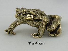 KRÖTE -  Figur aus Messing - 7x4 cm - Sammlerstück
