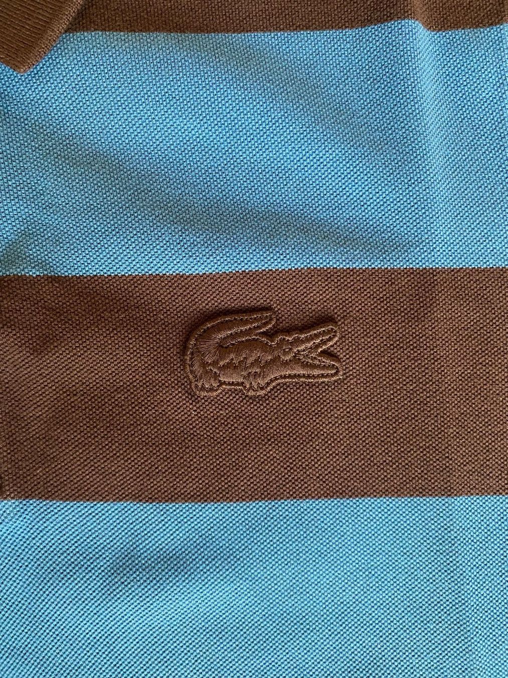 Lacoste Magliette Polo: Lacoste Polo Dark Brown and Blue L – Usato da Bettens venduto da loa_y9m6 2