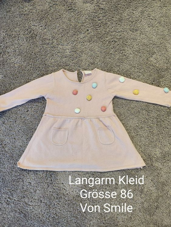 Mädchen Mode Einhorn Druck Langarm Regenbogen Mesh Kleid - Germany