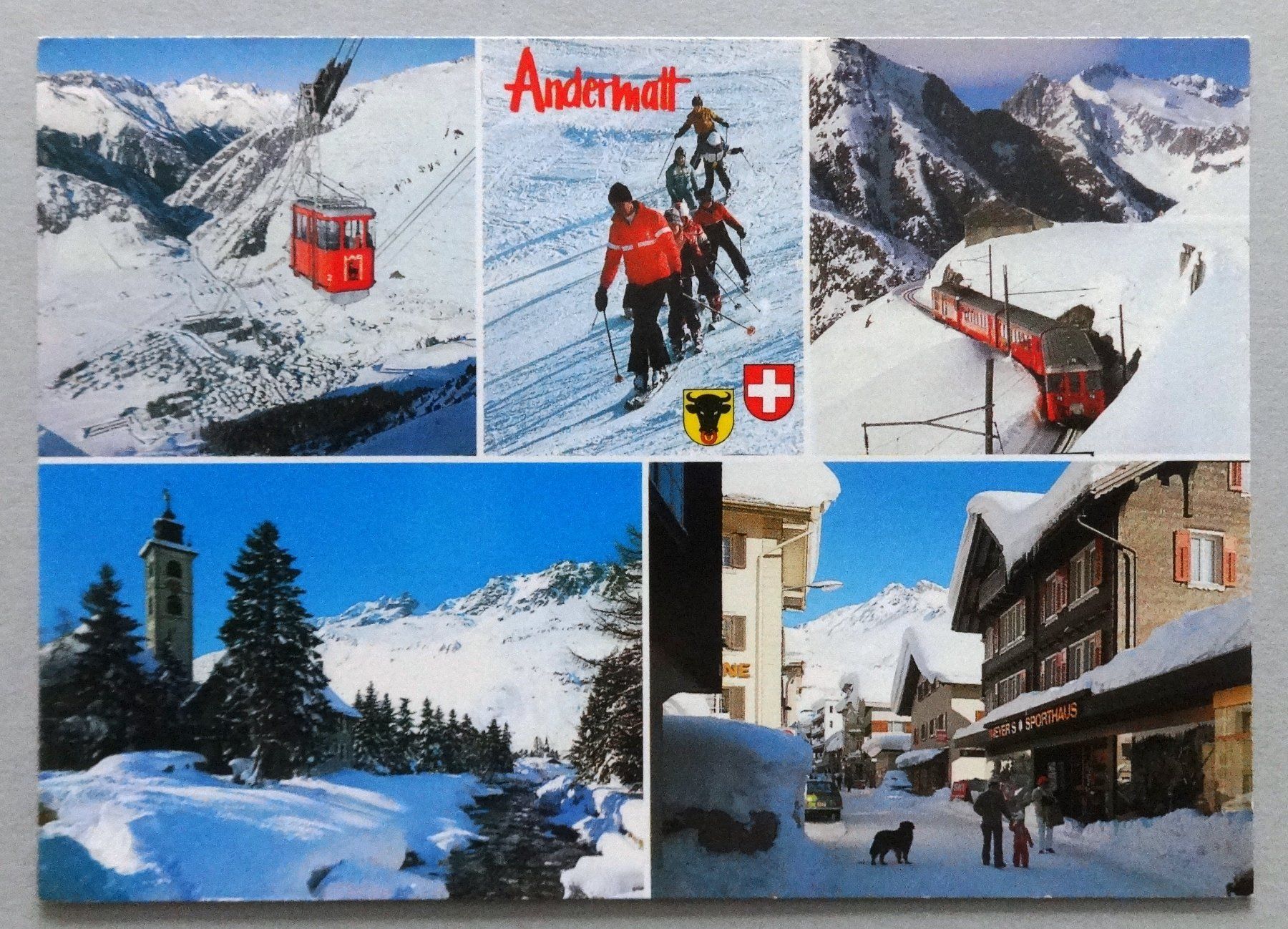 Ansichtskarten: Andermatt 1436 m – Gebraucht aus Fétigny von Billy2miny