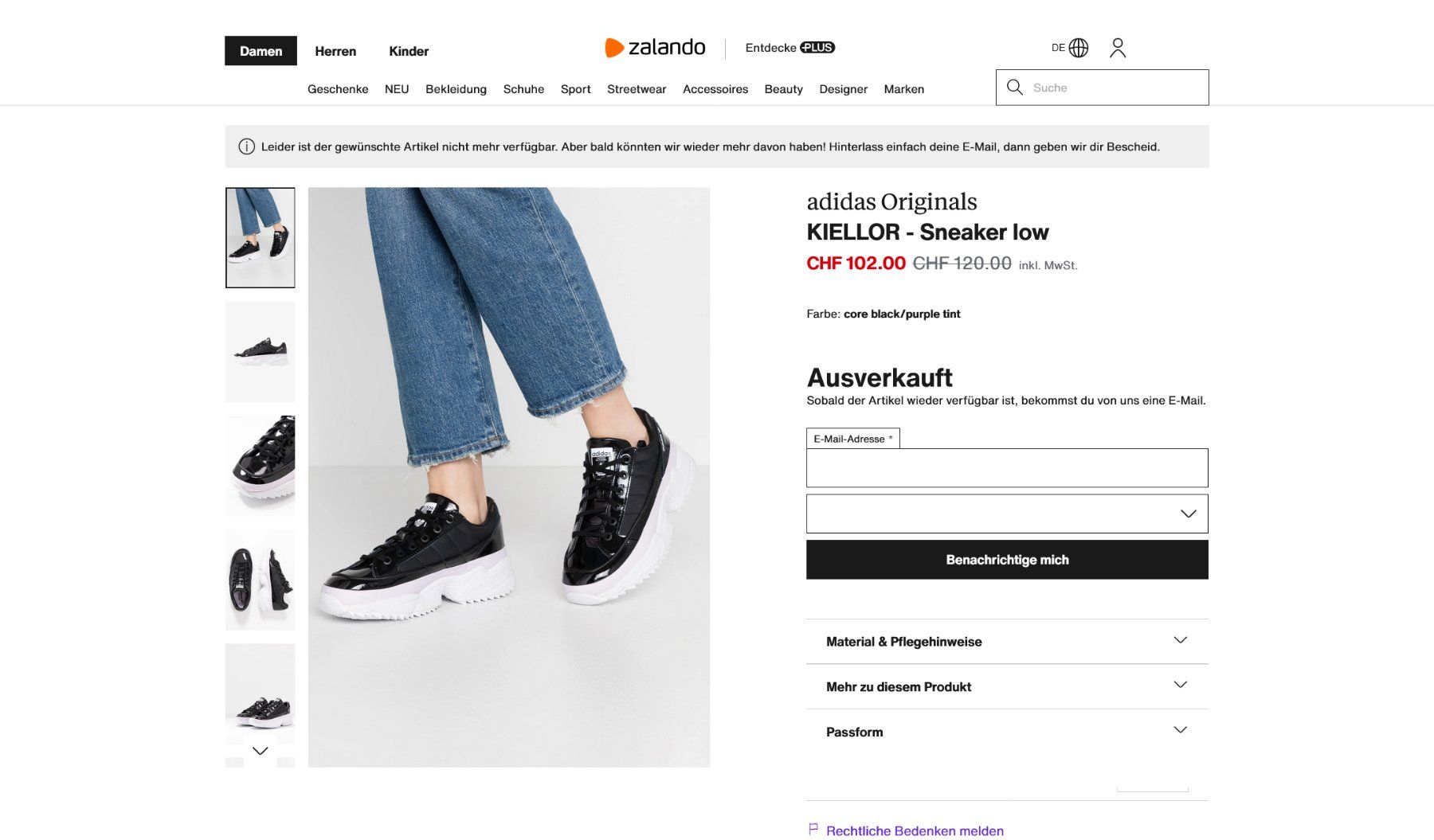 Adidas Scarpe da donna: ADIDAS Turnschuhe Gr. 41 – Nuovo (secondo la descrizione) da Wetzikon ZH venduto da EvisStore 9