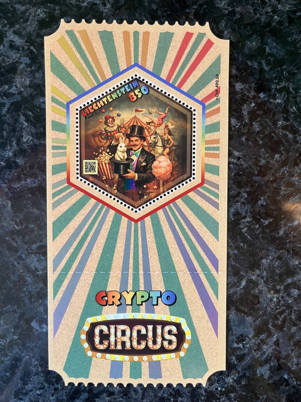 Tutti i francobolli: Krypto Stamp  Zauberer Regenbogen - gelbes oder rotes Zelt – Nuovo (secondo la descrizione) da Freidorf TG venduto da ern_7s68