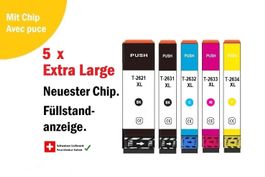T-26XL, T-2621, T-2631-34, komp. Drucker-Patronen Epson (5x)