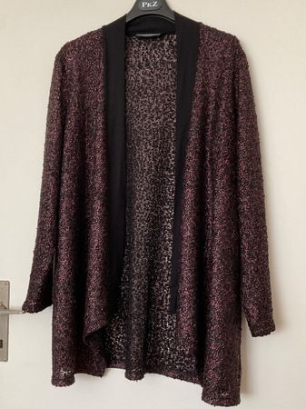 DORIS STREICH schöne leichte Jacke Gr 46 maronibraun
