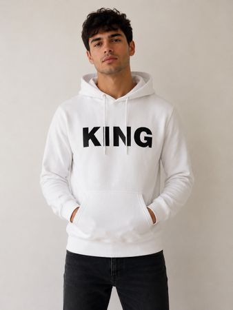Urban Classics Hoodie KING weiss Grösse S