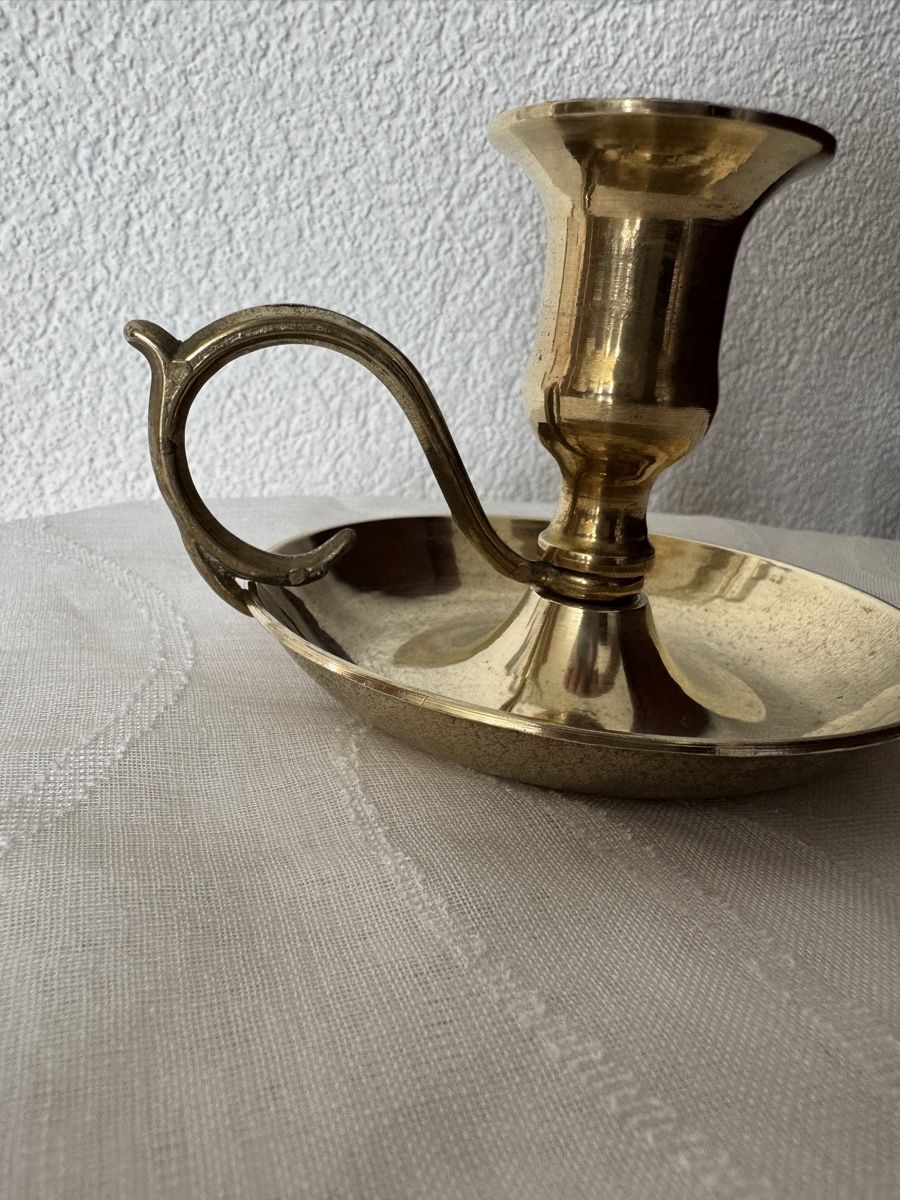 Kerzenständer: Vintage Kerzenhalter aus Messing  – Gebraucht aus Balsthal von Narulya 1