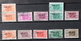 Italien Triest Zone A Paketmarken gestempelt
