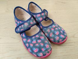 Superfit BONNY Hausschuhe Blau/Herz Gr. 34