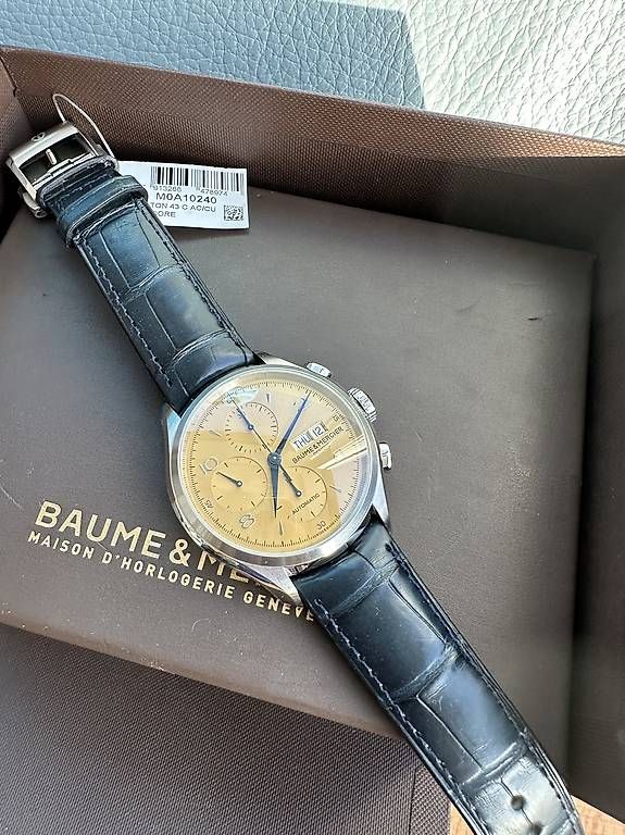 Baume & Mercier Orologi: Baume & Mercier Clifton 10240 Automatic Chronograph – Usato da Ostermundigen venduto da airpassport 2
