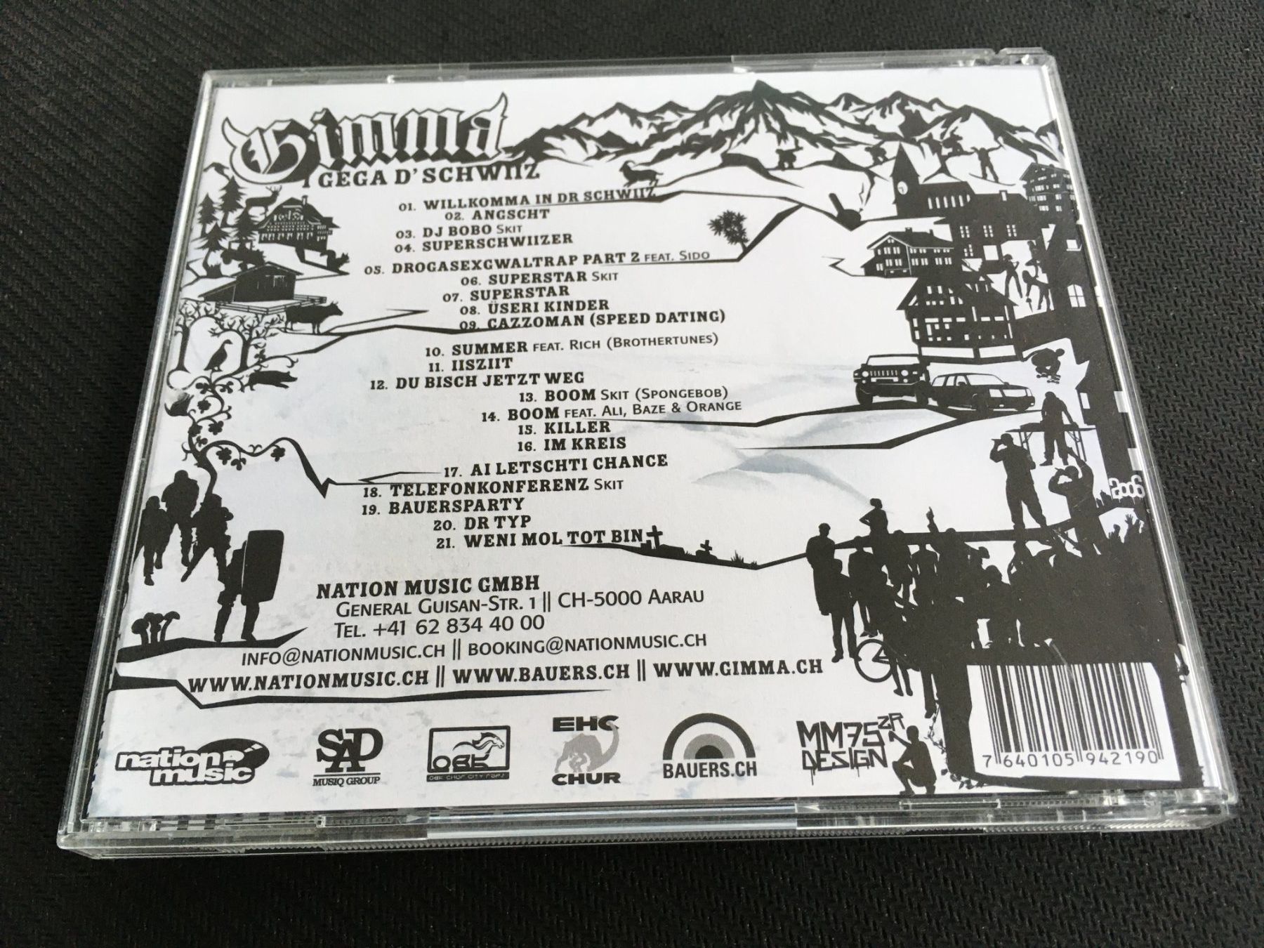 CD: Gimma - Gega D'Schwiiz -CD- – Usato da St.Gallen venduto da MedienJoe 2