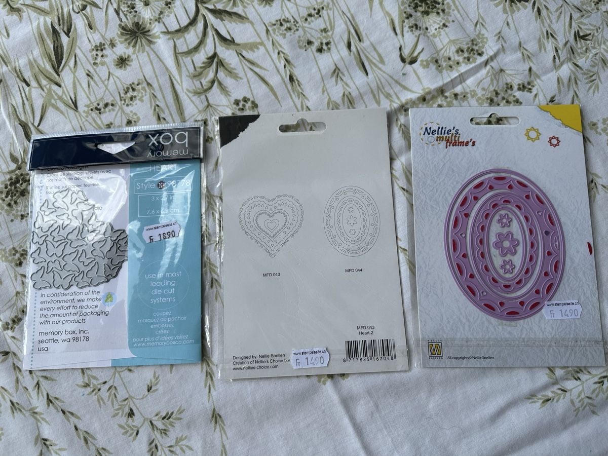 Sizzix Pochoirs: Embossing Folder/Prägefolder/Stanzschablonen-Set, Basteln – D'occasion à Seuzach par Delfin200 5