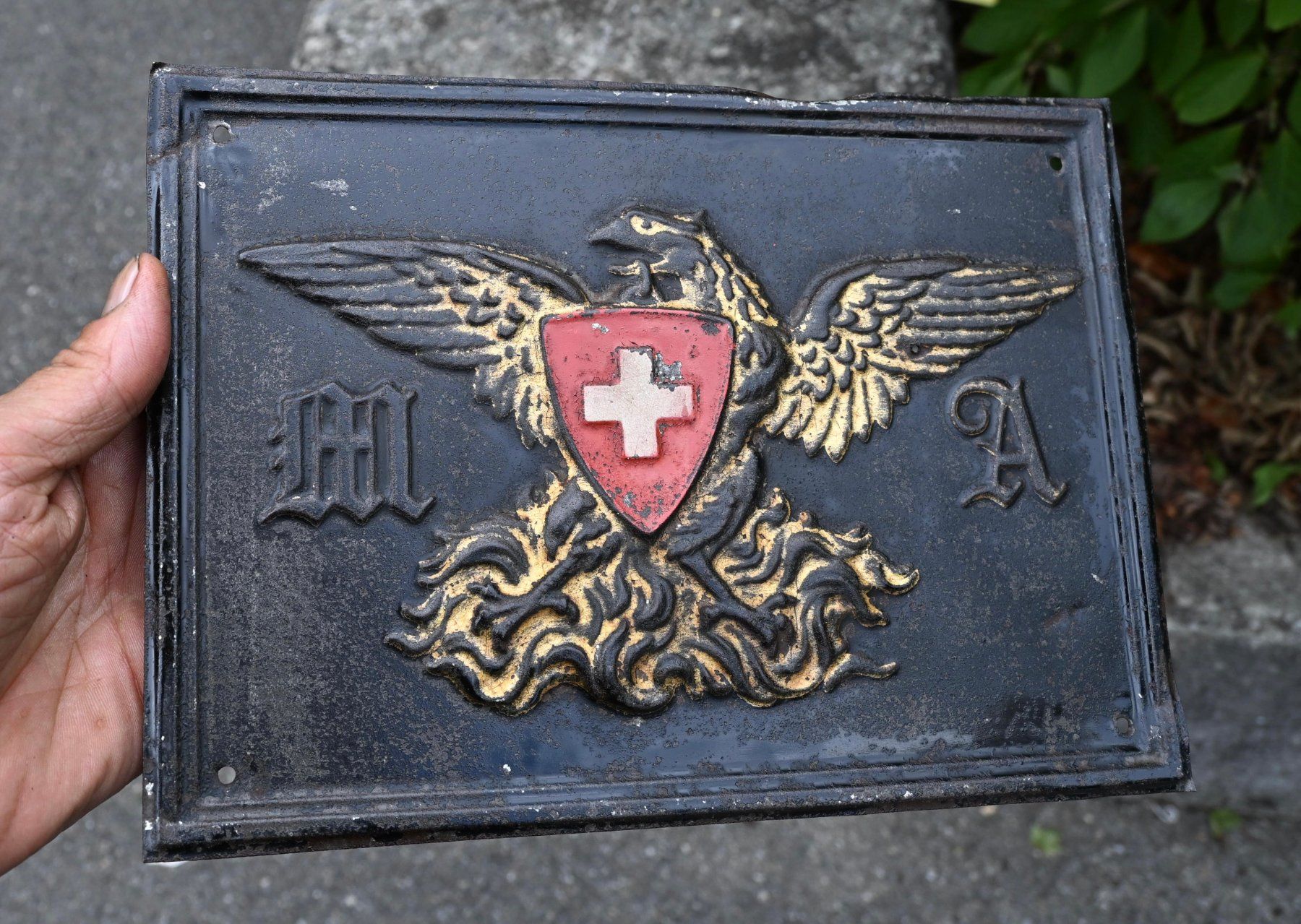 Schilder: antik Blechschild der Schweizerischen Mobiliar Versicherung – Gebraucht aus Pfaffhausen von mono_rec 5