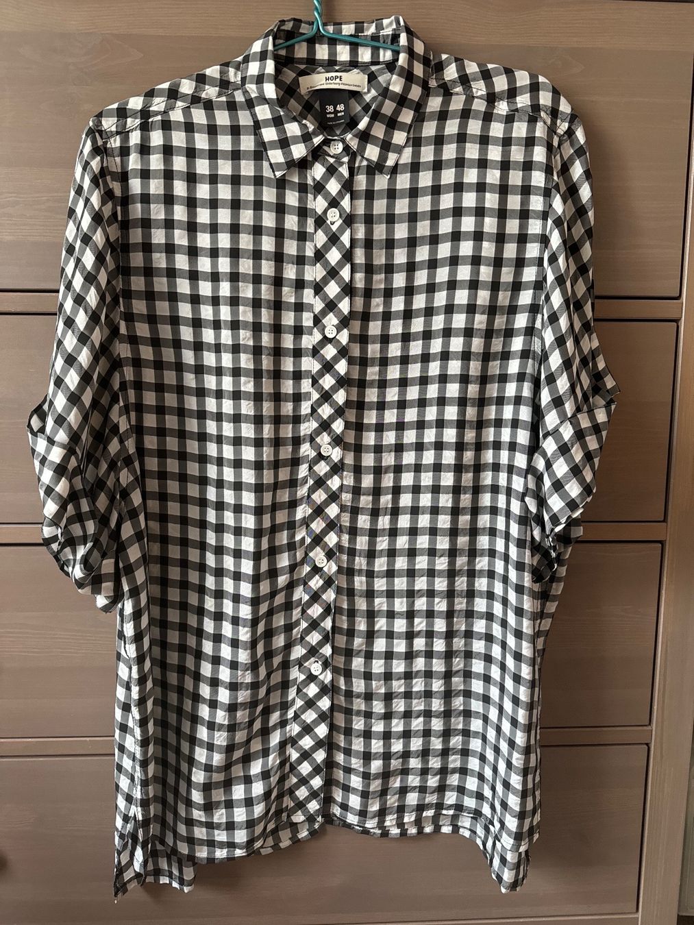 Blusen: HOPE Bluse kariert schwarz/weiss Gr. 38 – Neu (gemäss Beschreibung) aus Brütten von Rod816 1