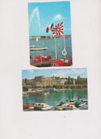 2 cartes postales Genève Lausanne pédalos Léman