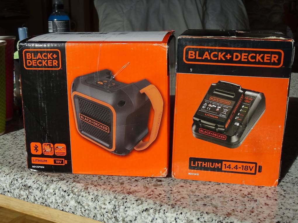 Lautsprecher: Black & Decker  Akku 18v &Ladegerät &Bluetooth Lautsprecher – Neu (gemäss Beschreibung) aus Buttisholz von buttiholli
