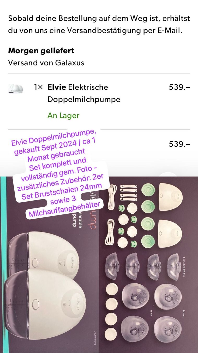 Elvie Accessori per l’allattamento: Elvie Doppelmilchpumpe – Nuovo (secondo la descrizione) da Küttigen venduto da oeschii 1