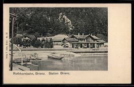 AK Brienz, Station der Rothornbahn, Bahnhof