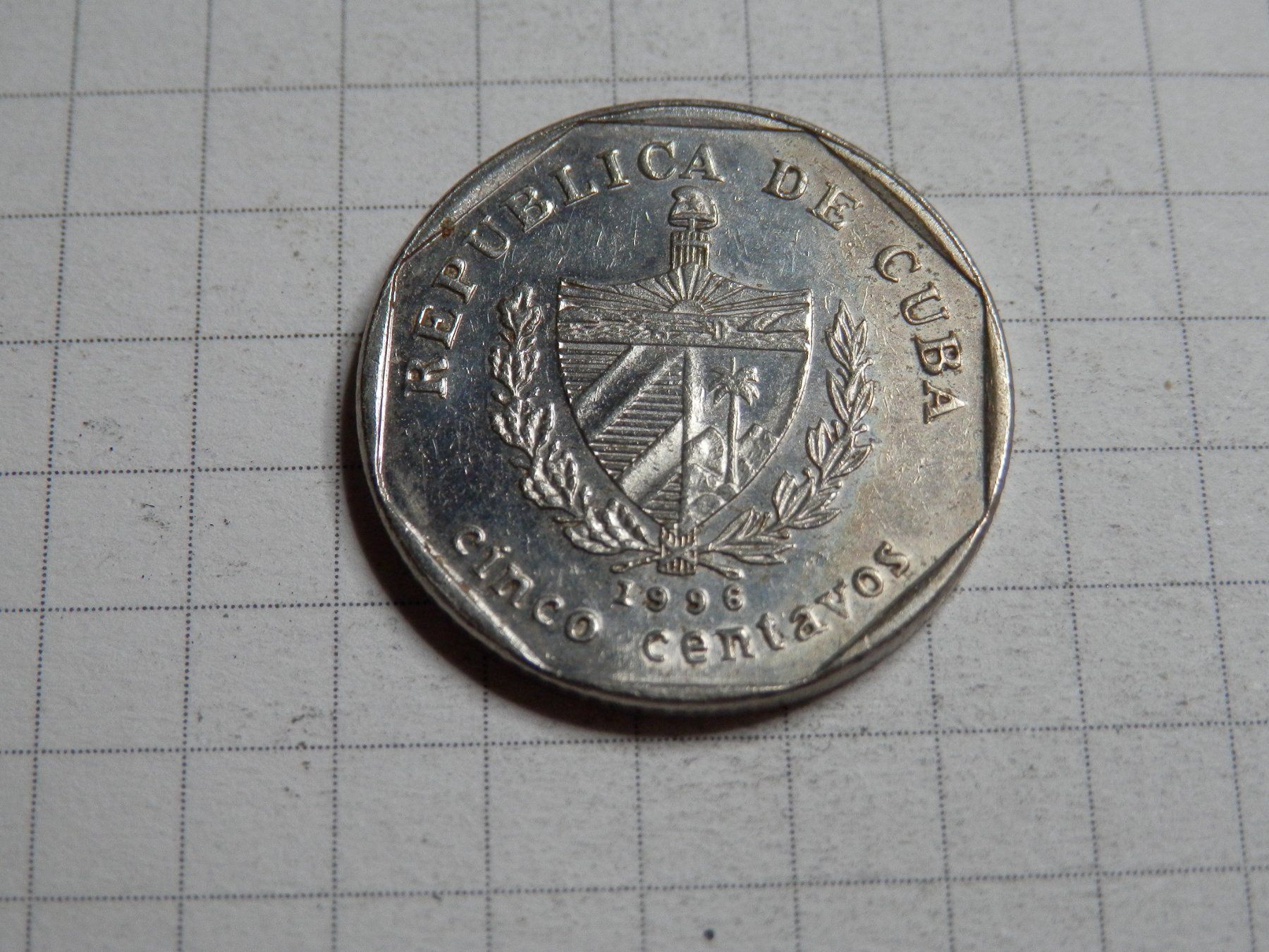 Tutti le monete: Kuba 5 Centavos, 1996 – Usato da Weiach venduto da weiach81