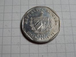 Kuba 5 Centavos, 1996