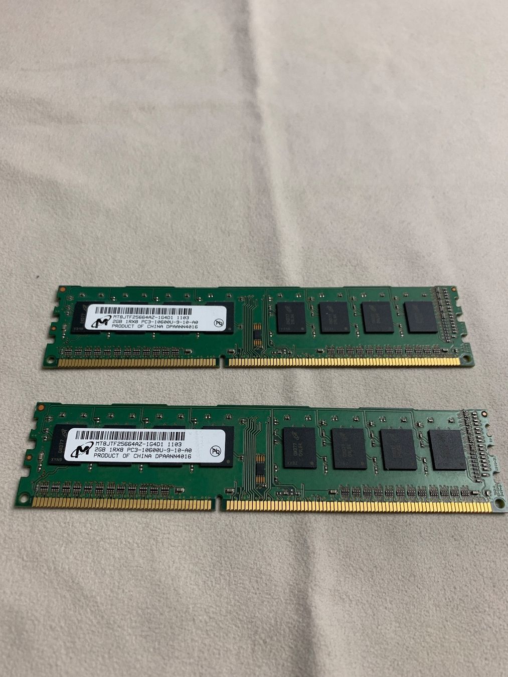 Memory / RAM: Ram DDR3 2 x 2 GB Micron – Gebraucht aus Ehrendingen von Sansav