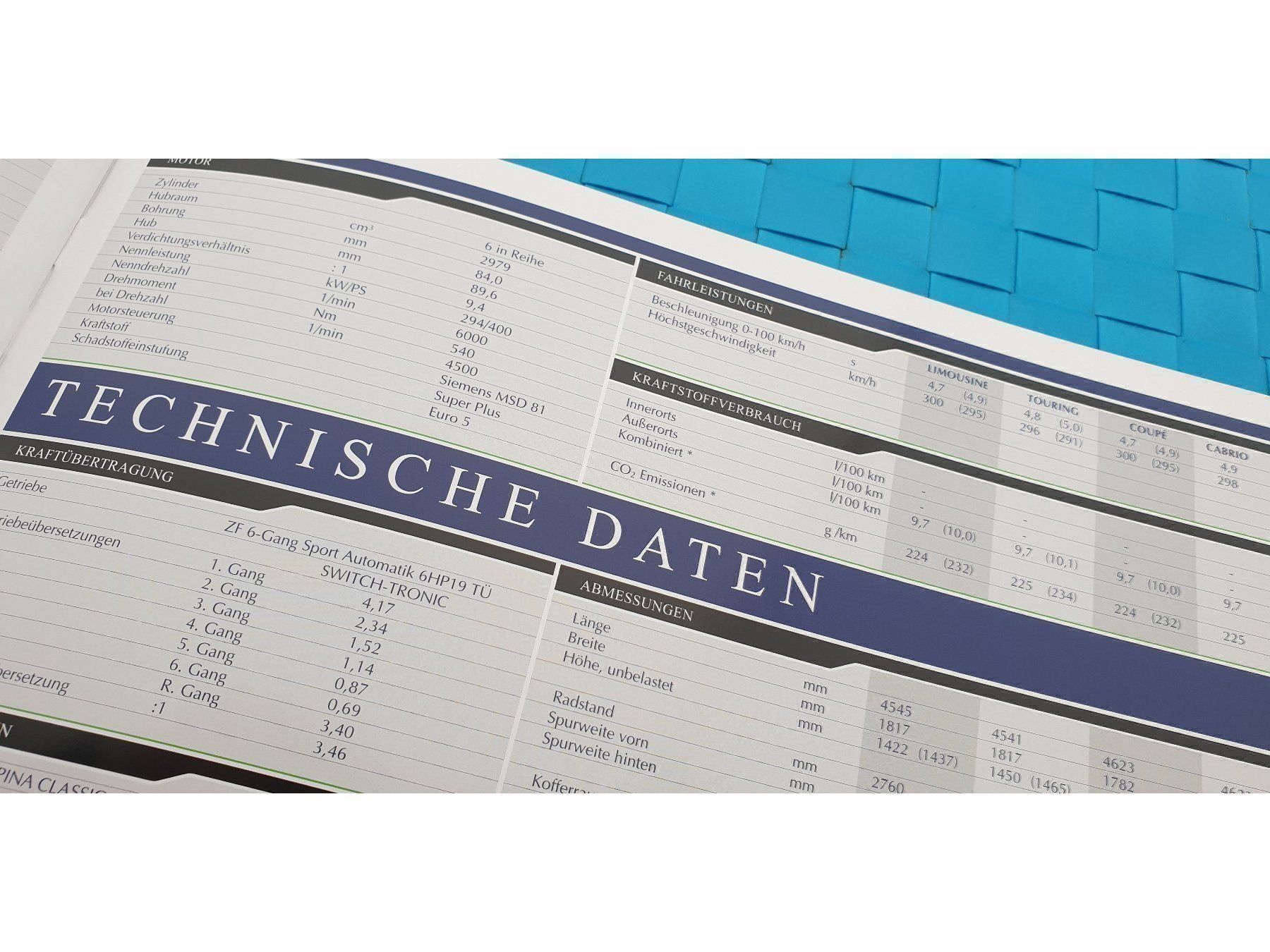 Zeitschriften & Magazine: BMW ALPINA B3 S BITURBO / E90, E91, E92, E93 - Prospekt – Neu (gemäss Beschreibung) aus Viganello von CARLiteratur 7