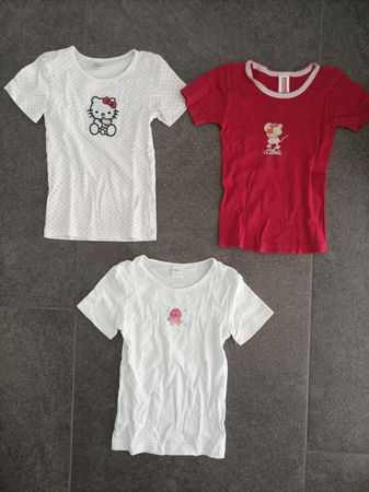 3x T-Shirt Mädchen 98/104