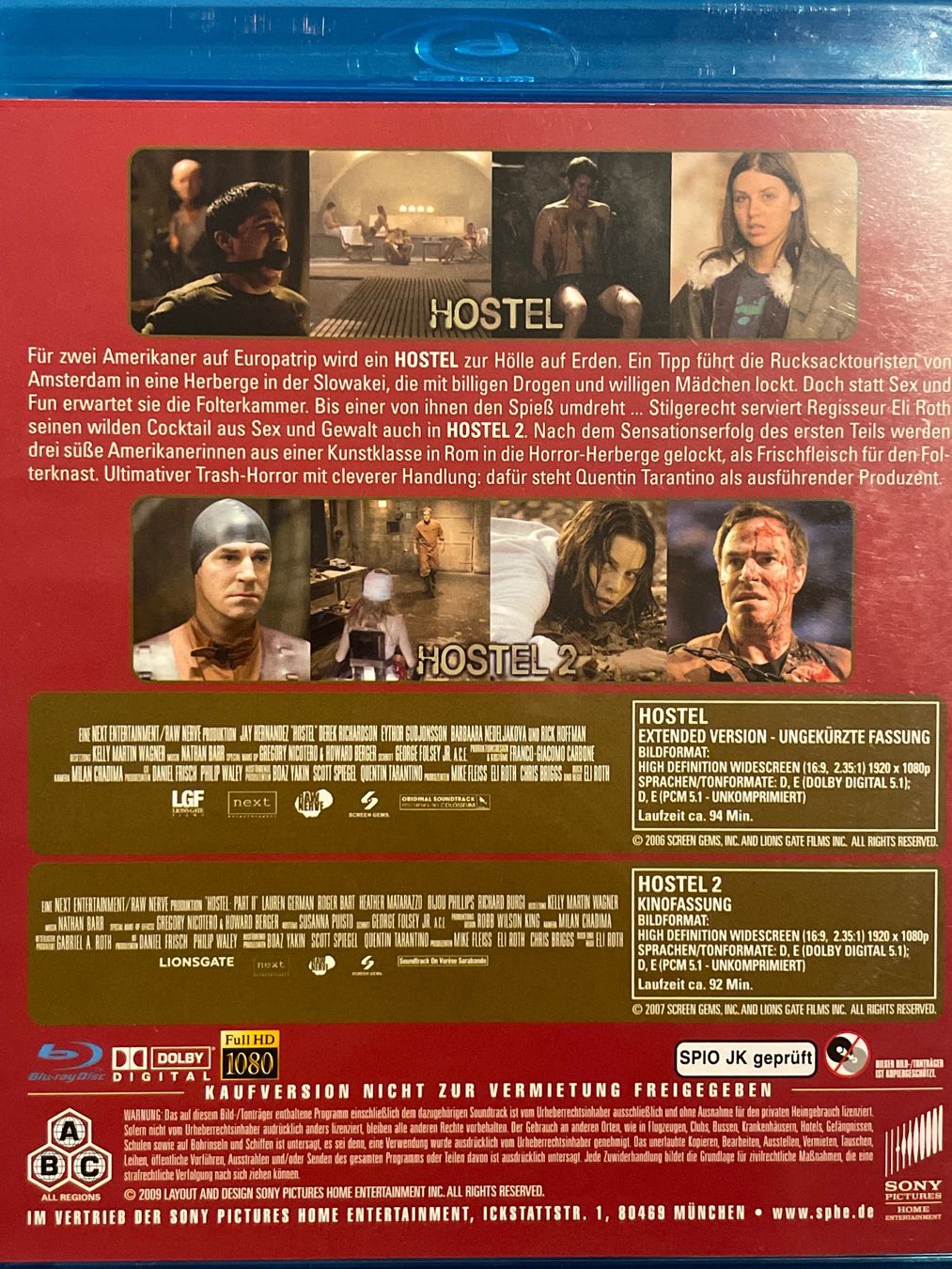 Tutti i DVDs: Hostel / Hostel 2 – Nuovo (secondo la descrizione) da Waldenburg venduto da Gonzo8 1