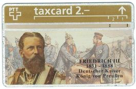 Taxcard 326L_86145 Friedrich III. Deutscher Kaiser 3.Auflage