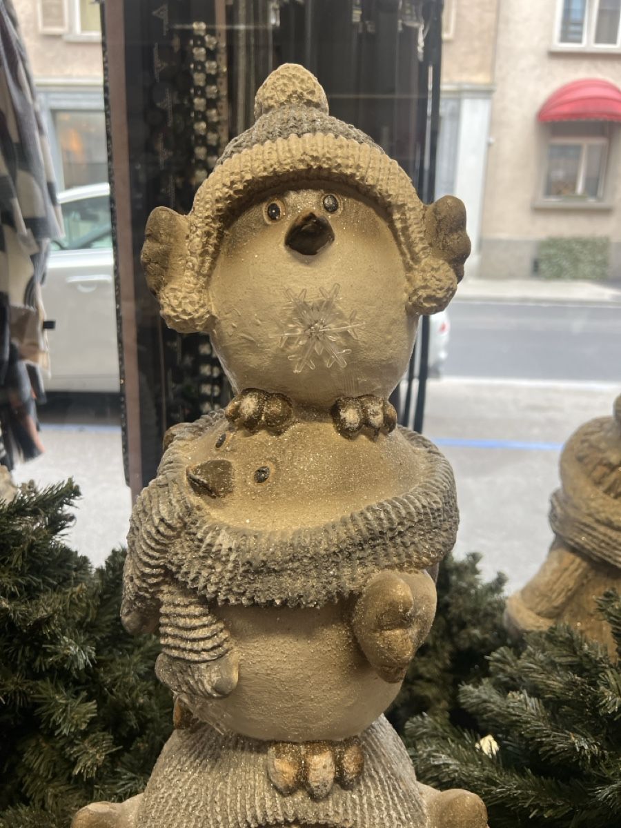 Tutte le decorazioni: Winterliche Deko-Sule mit putzigen Voegeln, – Usato da Rorschach venduto da TrendyDeals 1