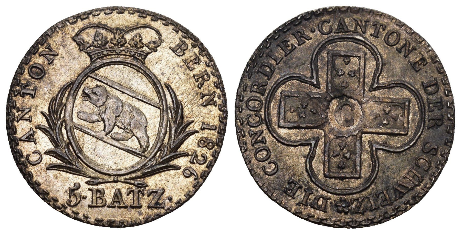 Tutti le monete: Bern 1826 – Usato da Bern venduto da numismatictops