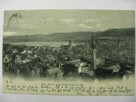 AK  Zürich vom Polytechnikum aus gesehen