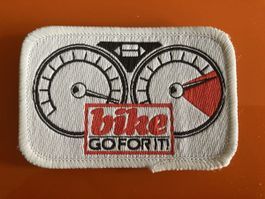 Motorrad - Bike Go For It! - Aufnäher, bestickt, für Jacken