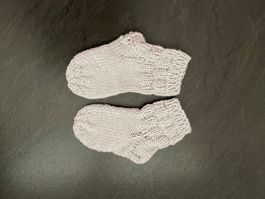 Handgestrickte Kindersocken Gr.18/19 Fusslänge 11,5 cm