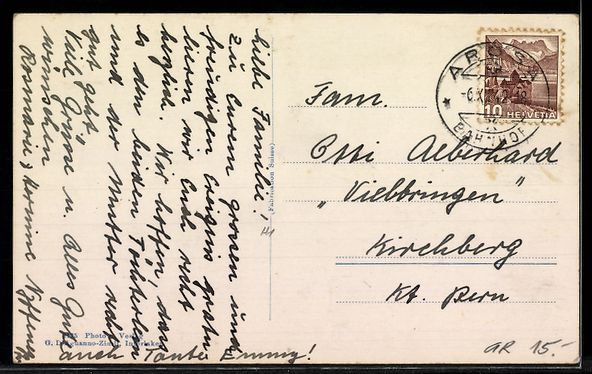 Ansichtskarten: AK Arosa, Hotel Eden – Gebraucht aus Berlin von bartko-reher 1