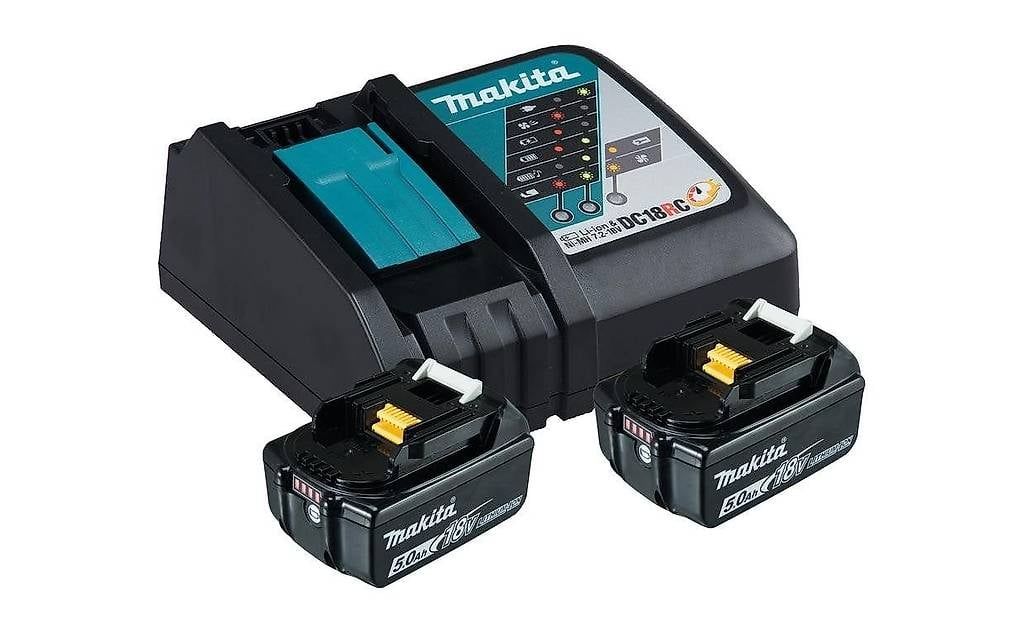 Original Makita Ladegerat Mit 2 Akkus 5ah