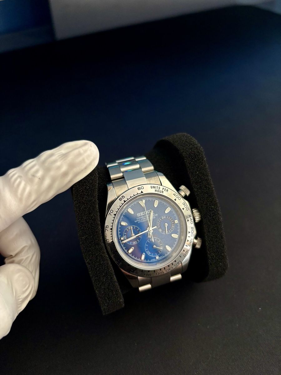 Seiko Orologi: Seiko Daytona Blau Chronograph, NEU – Nuovo e nell'imballaggio originale da Winkel venduto da khm_d9mz