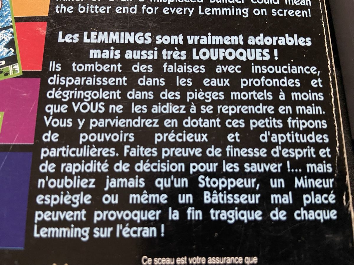 Nintendo Giochi: Lemmings Boite complet Nes Nintendo Original – Usato da Lausanne venduto da sauvezretrogames 7