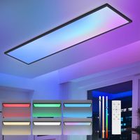 LED Panel Dimmbar Deckenleuchte RGB Farbwechsel Deckenpanel