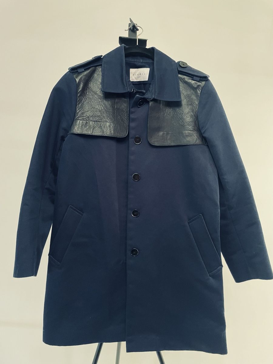 Sandro Jacken: SANDRO - T 38, veste bleu marine – Neu (gemäss Beschreibung) aus Genève von Rio10